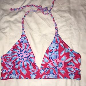 Pink and Cobalt Blue Cupshe Bikini Top